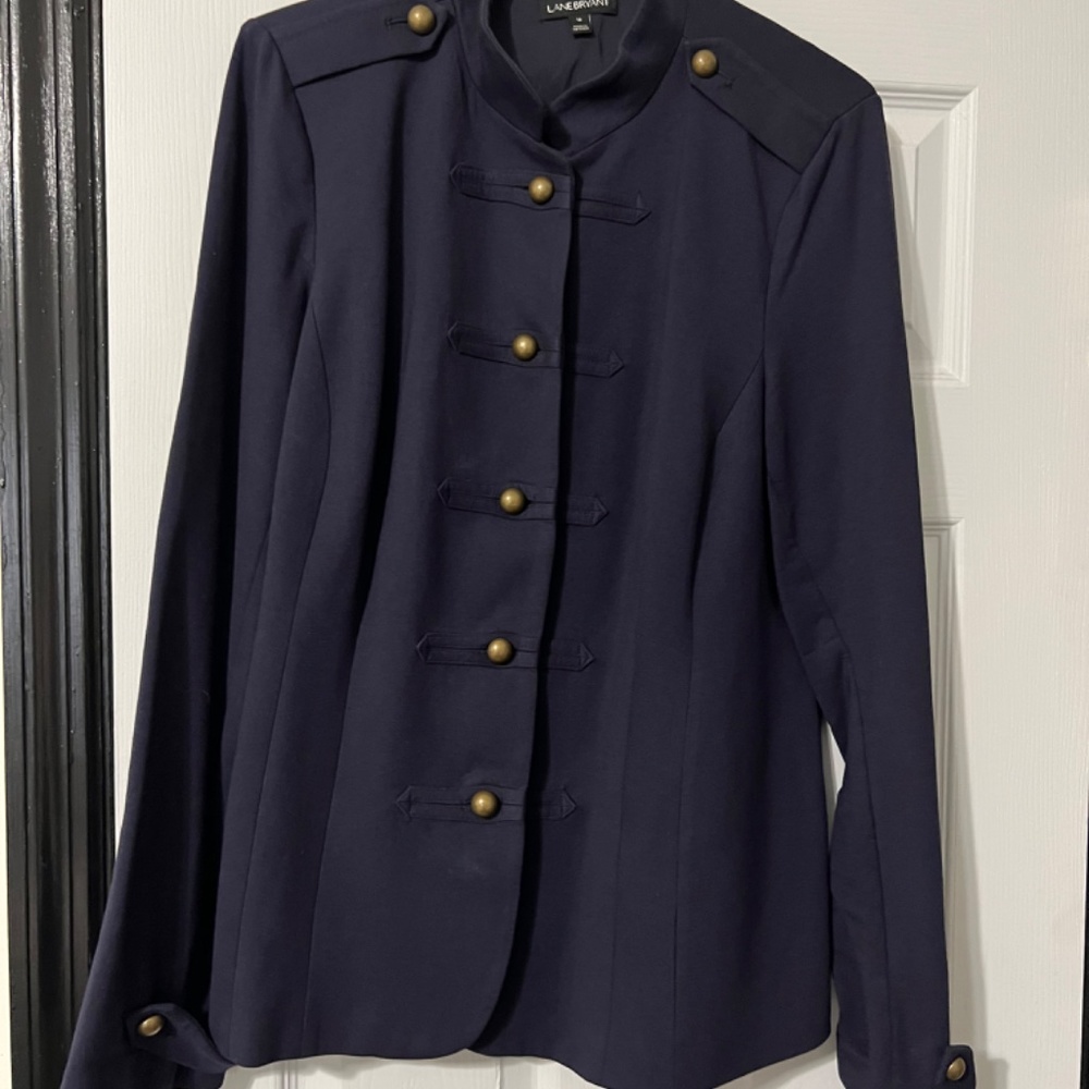 Lane Bryant Navy Peacoat Jacket Size 16